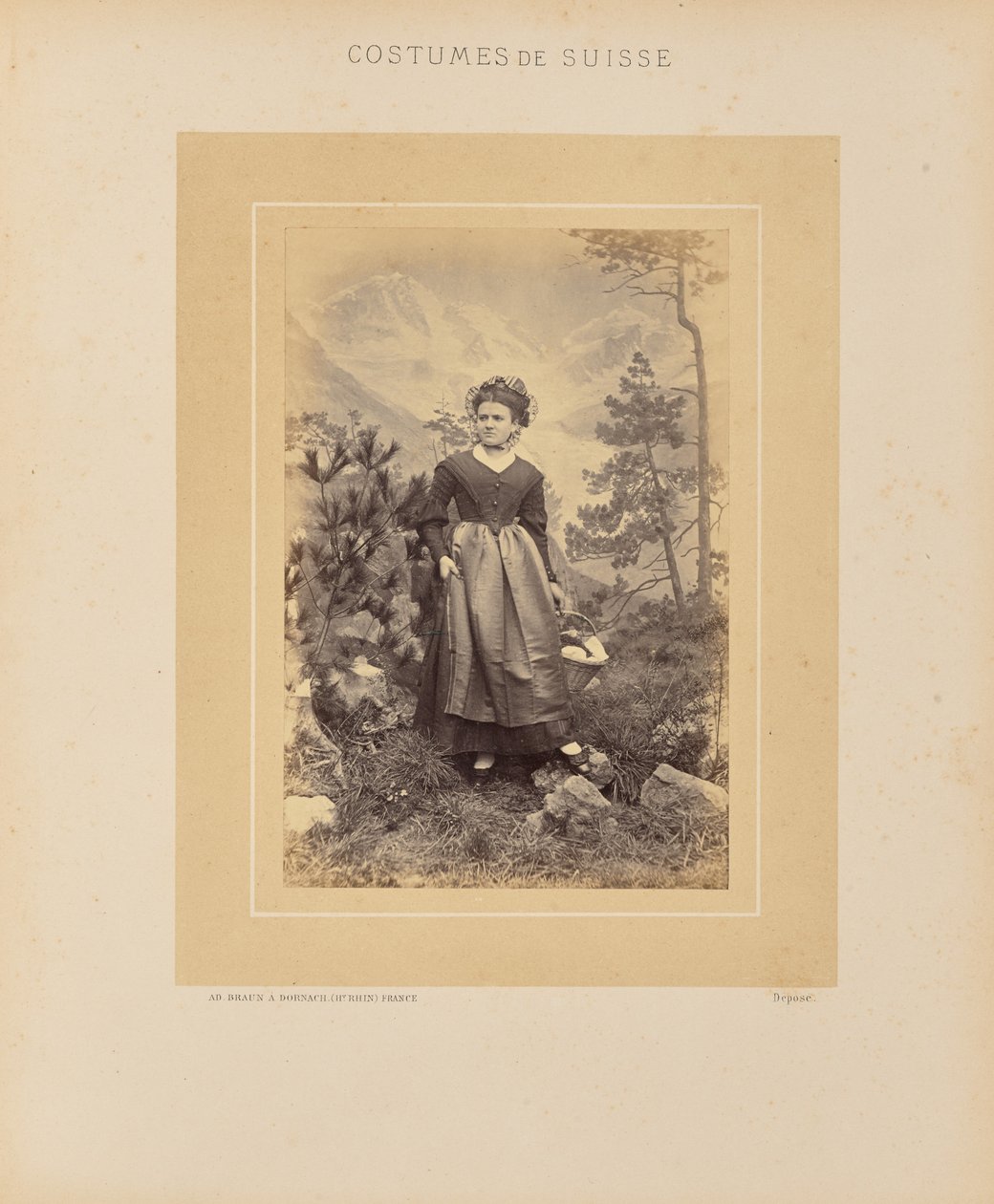 Kanton Graubünden door Adolphe Braun
