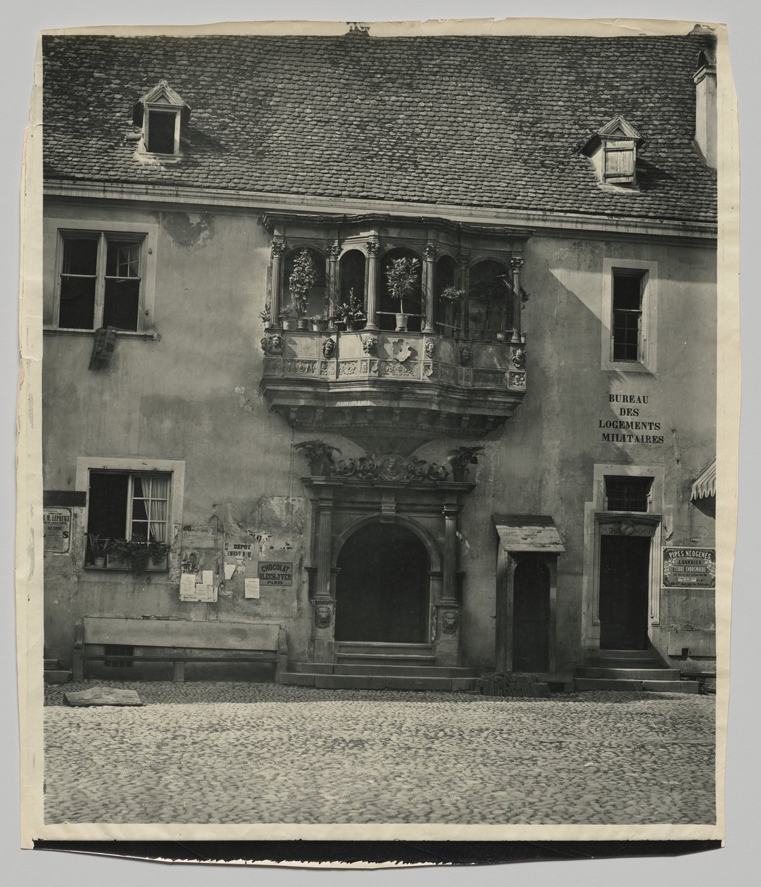 Elzassische gevel, Corps de Garde in Colmar door Adolphe Braun