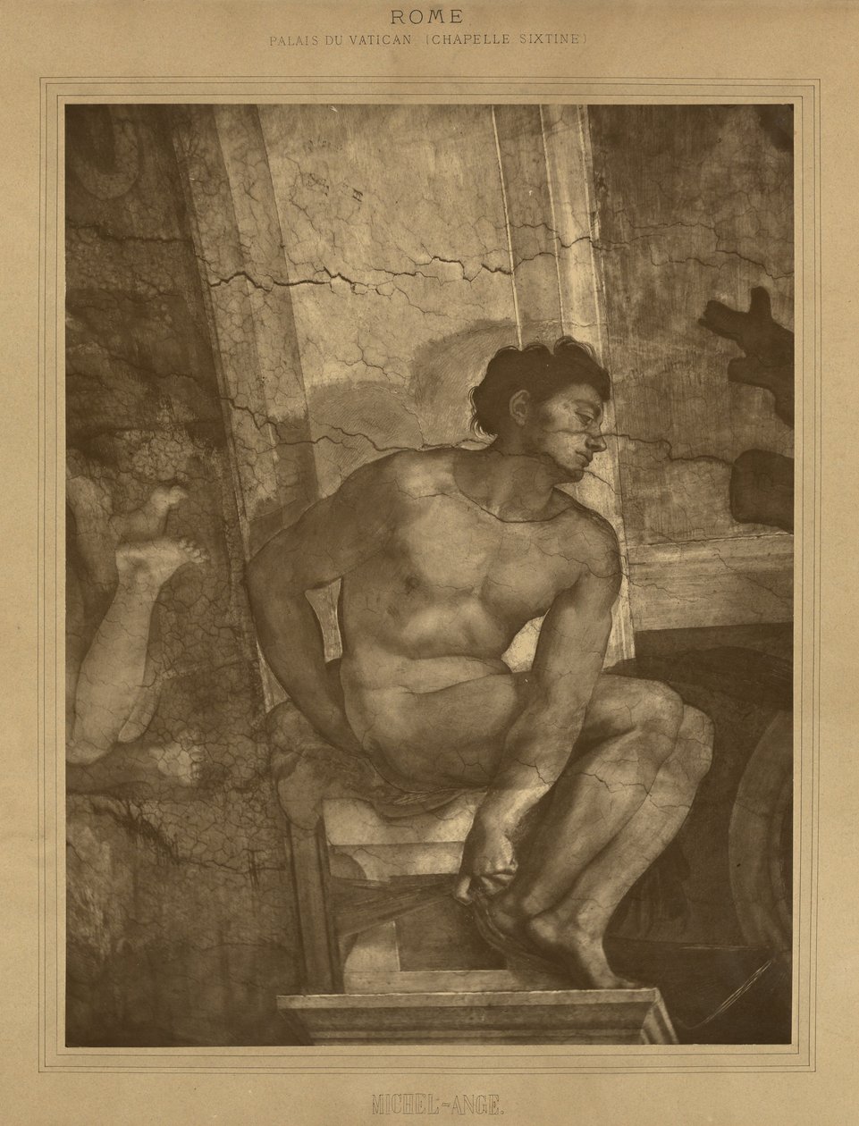 Rome - Vaticaanpaleis, Sixtijnse Kapel, Michelangelo door Adolphe Braun