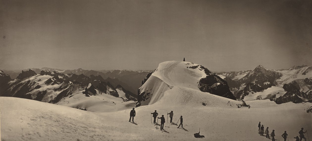 Top van de Mont Titlis, Zwitserland door Adolphe Braun