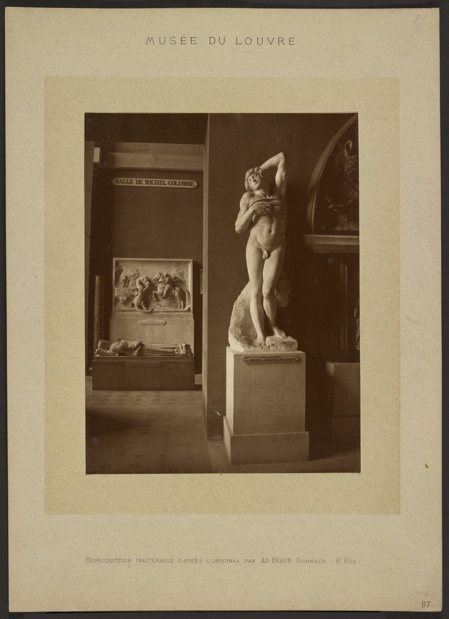 [De stervende slaaf van Michelangelo, Musée du Louvre] door Adolphe Braun