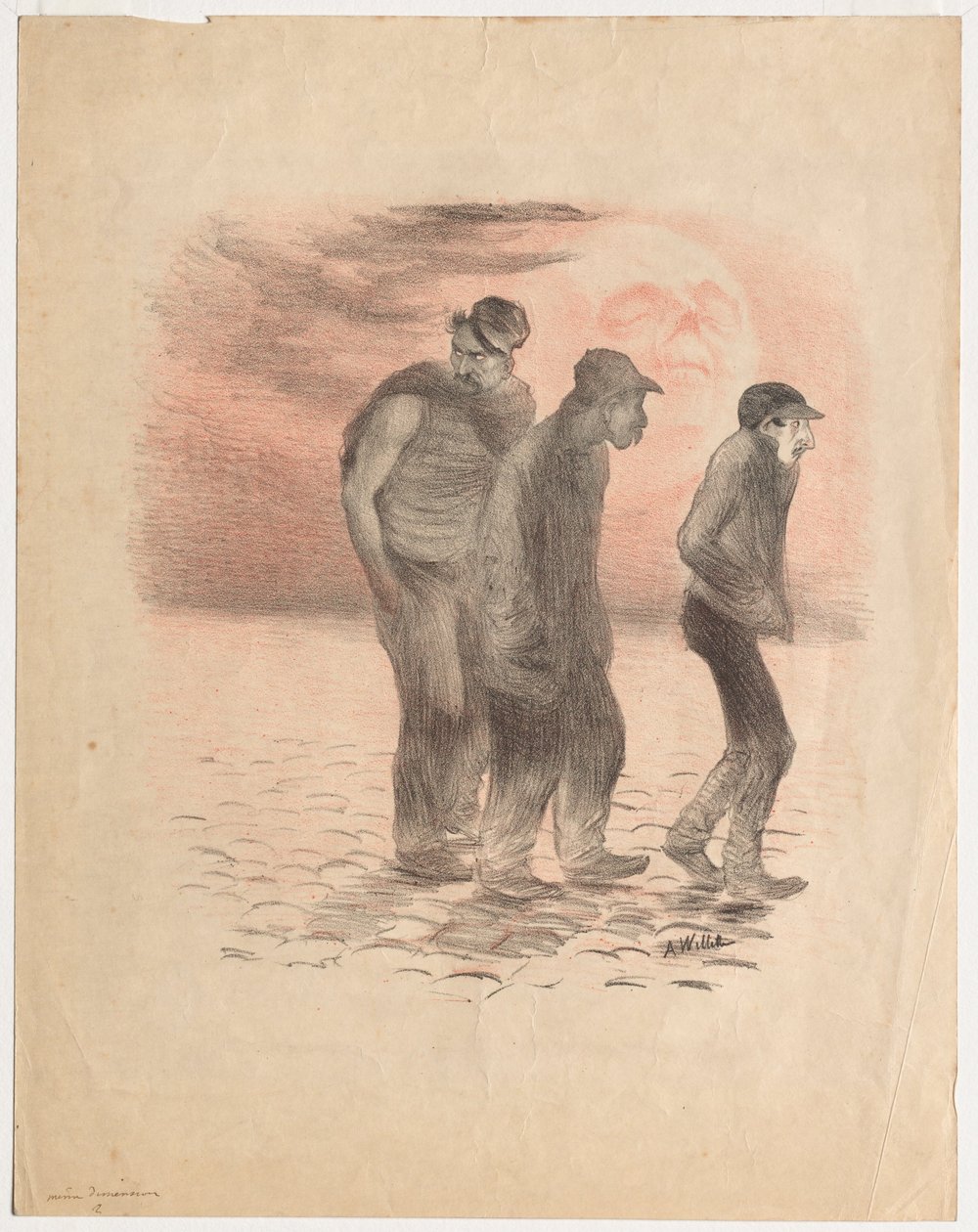 Parijse Scènes en Moordenaars door Adolphe Leon Willette