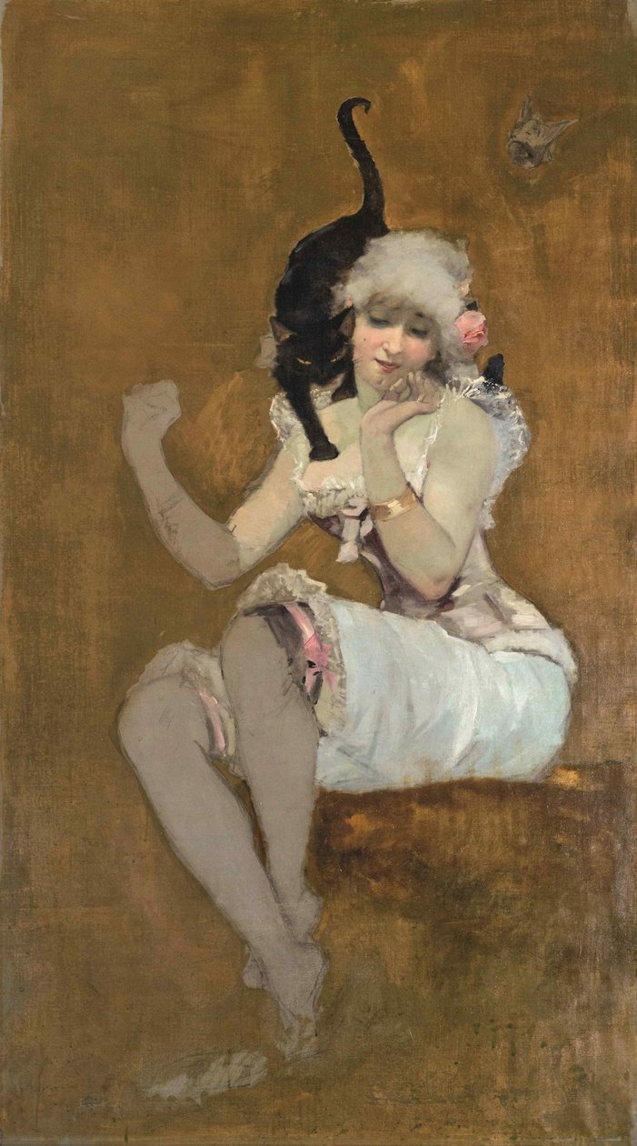 Een paar vrienden, ca. 1881 door Adolphe Willette