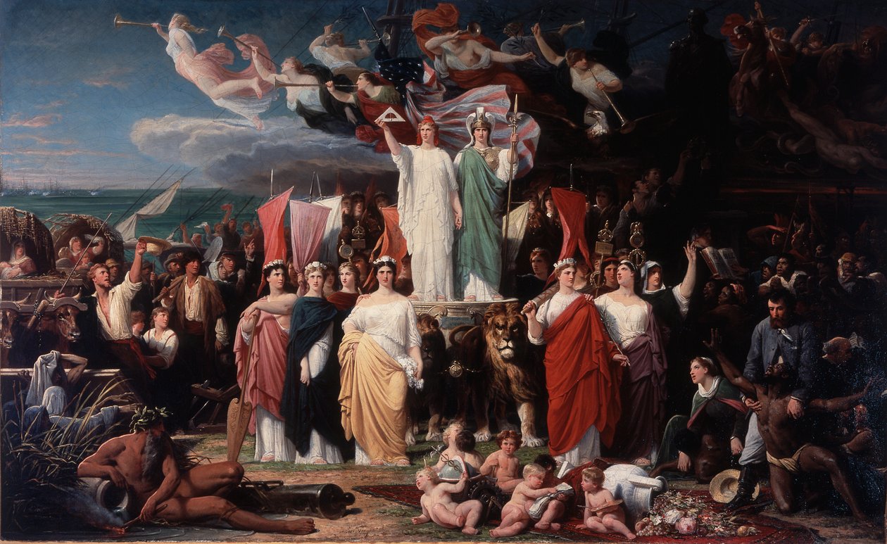 Genius van Amerika door Adolphe Yvon