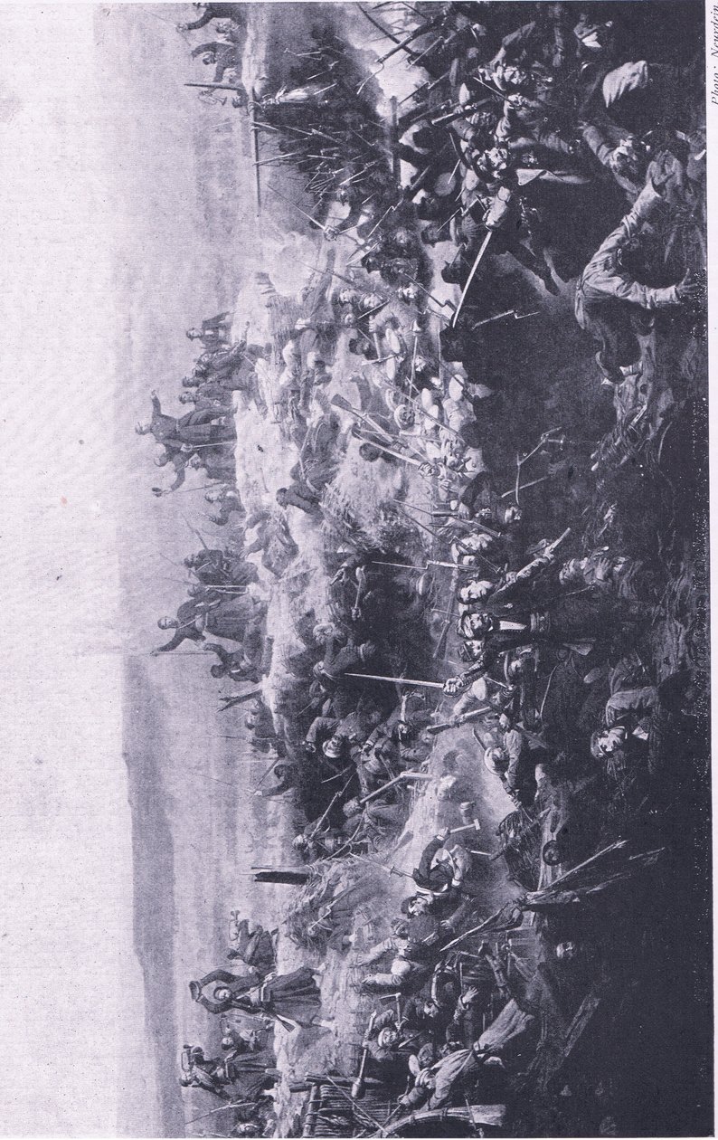 De inname van de Malakoff door de Fransen, illustratie uit Britse gevechten op land en zee, 1915 door Adolphe Yvon