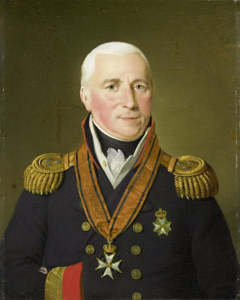 Portret van Gerrit Verdooren (1757-1824), Vice-admiraal door Adriaan de Lelie