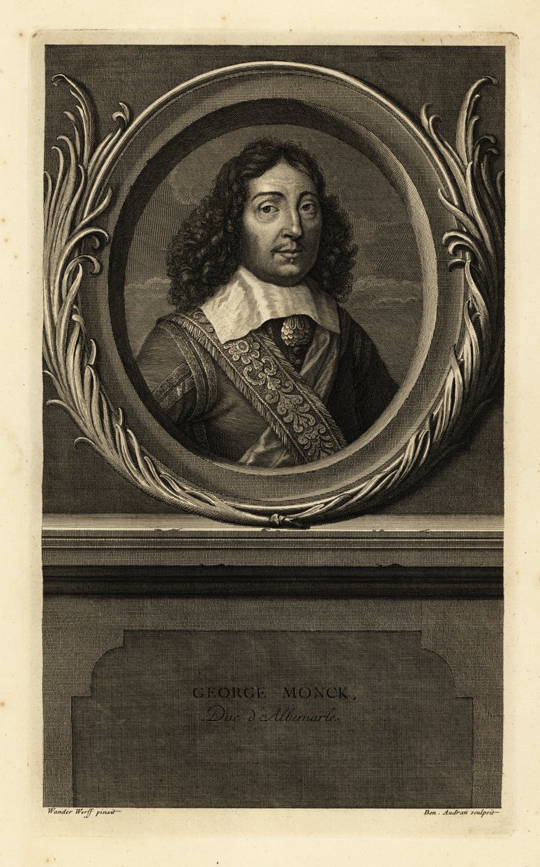 George Monck door Adriaan van der (after) Werff