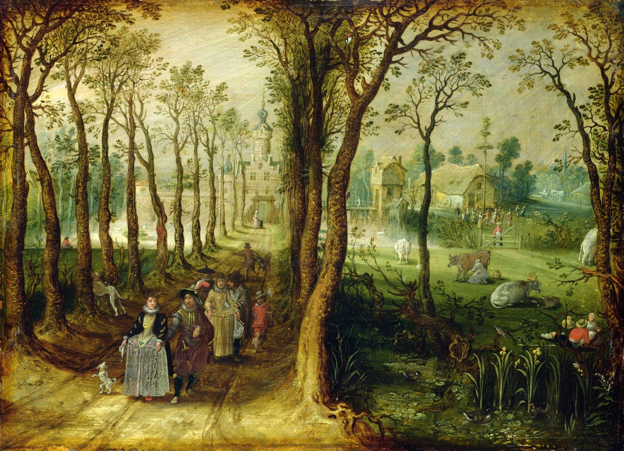 Het Kasteel in het Moeras door Adriaen van de Venne