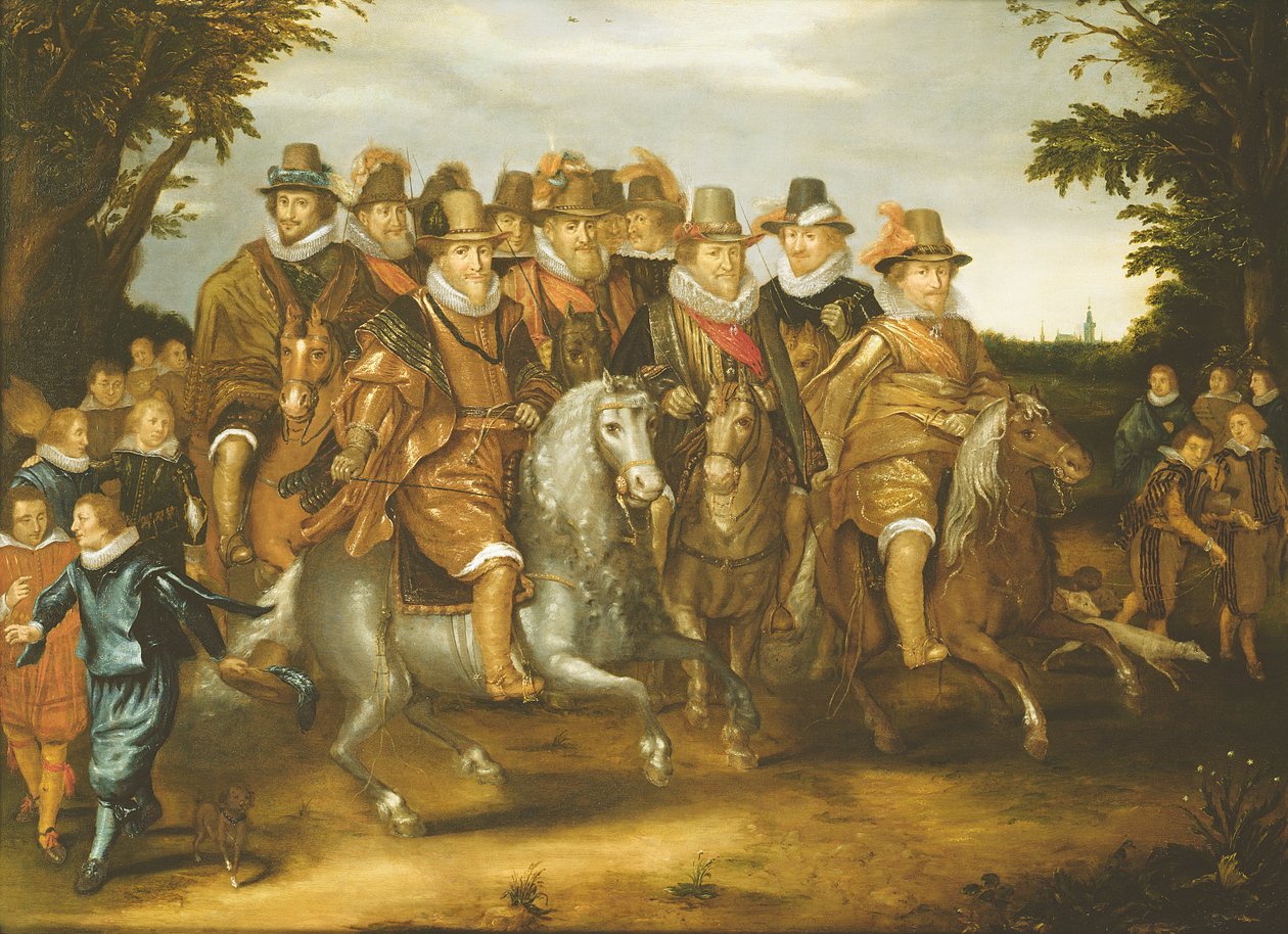 De prinsen van Oranje door Adriaen van de Venne