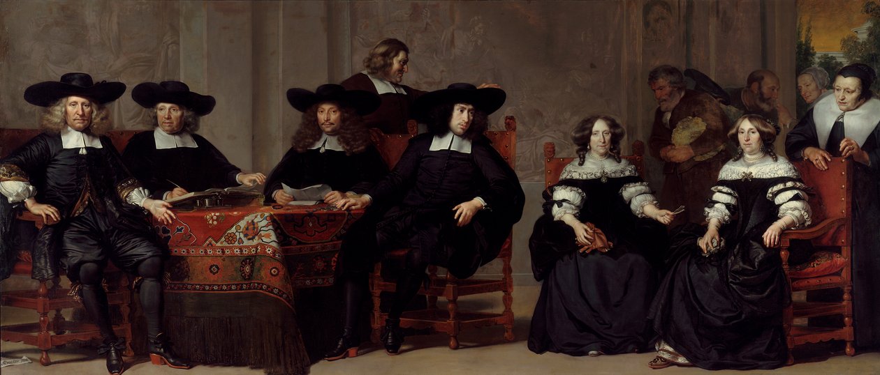 Governors and Governesses of the Oudemannen- en Vrouwengasthuis door Adriaen Backer