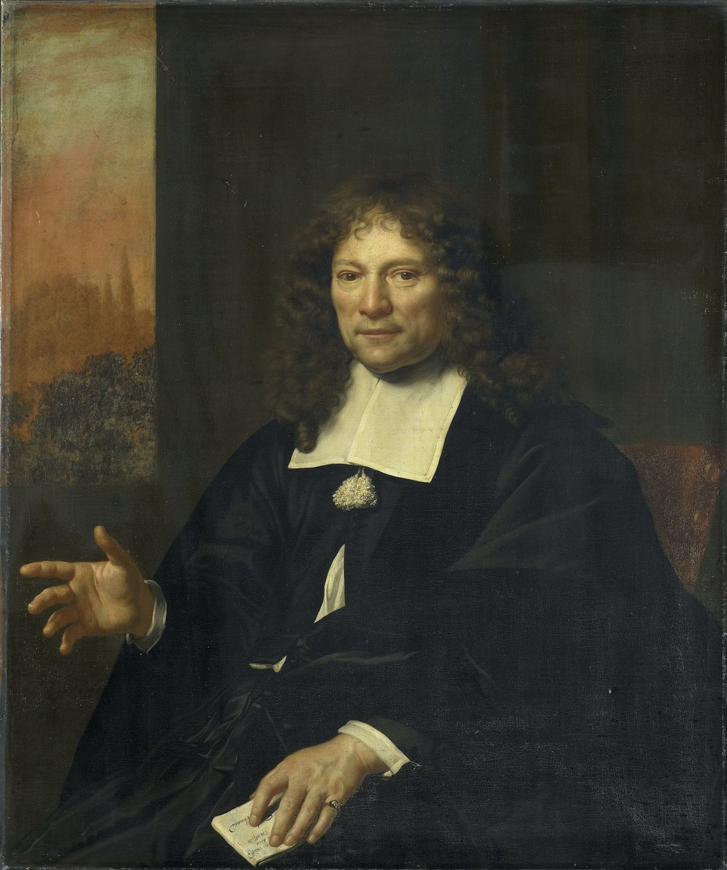 Portret van Daniel Niellius door Adriaen Backer