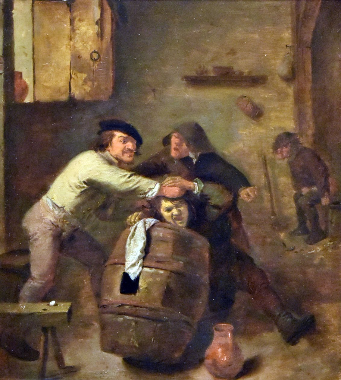 Adriaen Brouwer (ca.1605-voor1feb1638) Twee vechtende boeren MOU Oudenaarde 13-12-2018 door Adriaen Brouwer