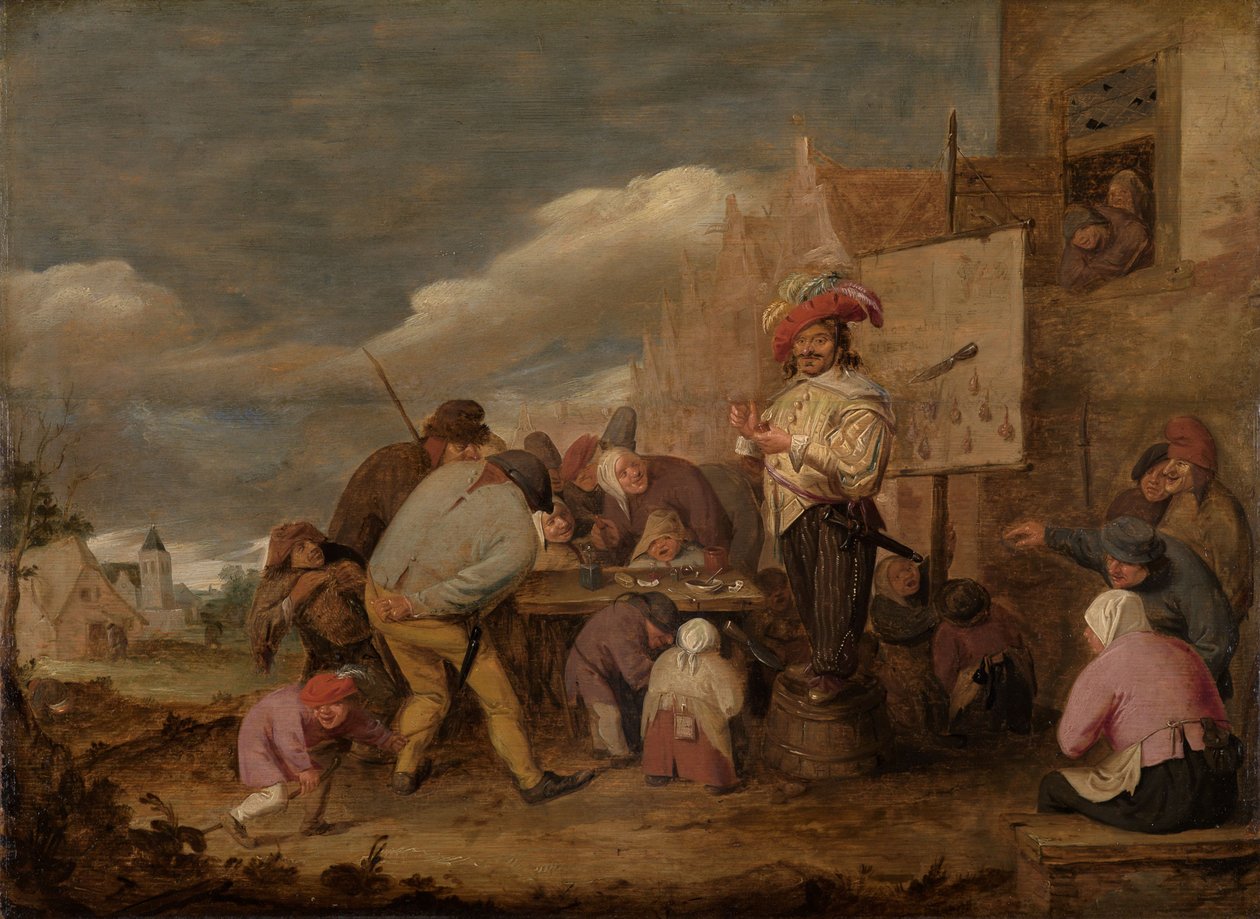 De kwakzalver door Adriaen Brouwer
