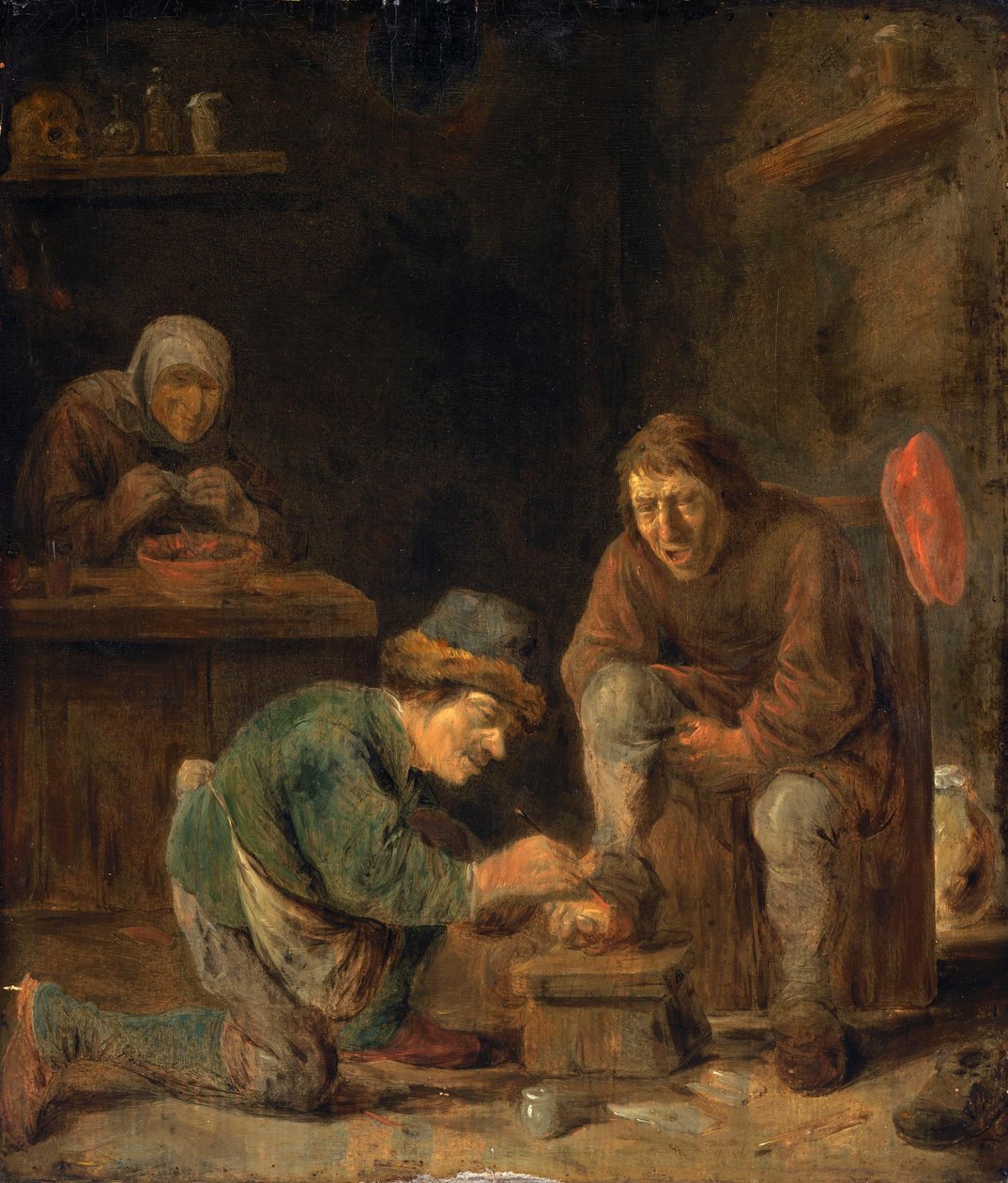 Der Fußarzt door Adriaen Brouwer