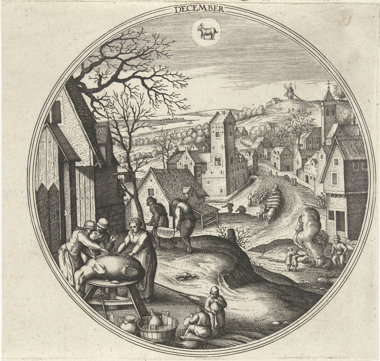December door Adriaen Collaert