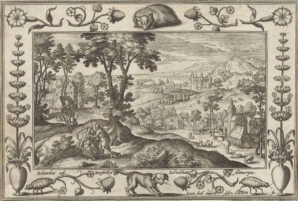 Juda en Tamar door Adriaen Collaert