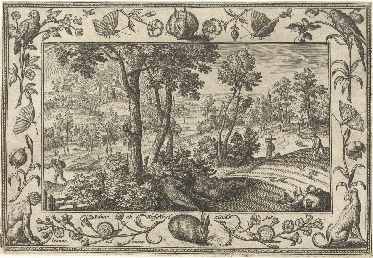 Onkruid onder het tarwe door Adriaen Collaert