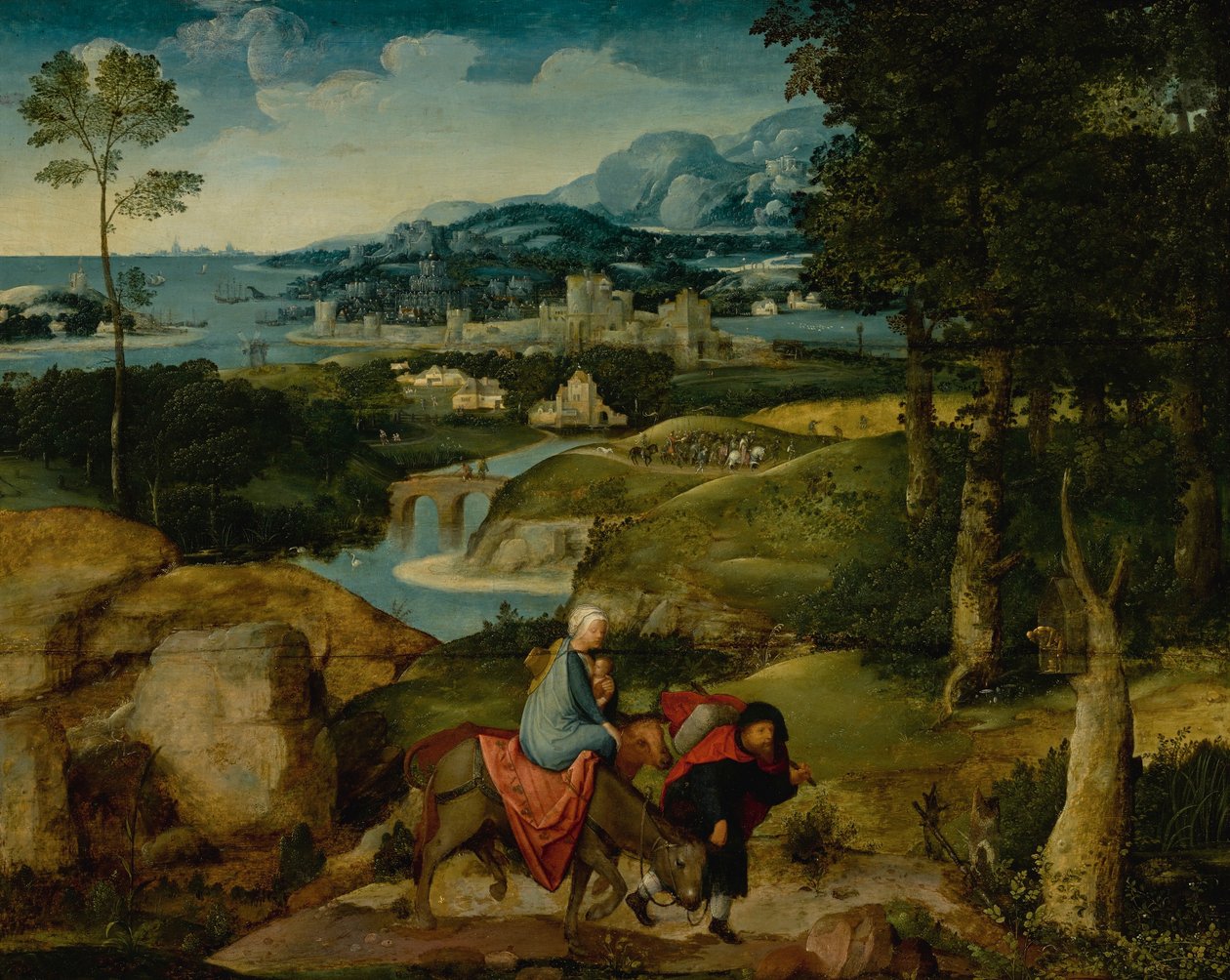 Dutch: Landschap met de vlucht naar Egypte The Flight into Egypt














































" door Adriaen Isenbrandt