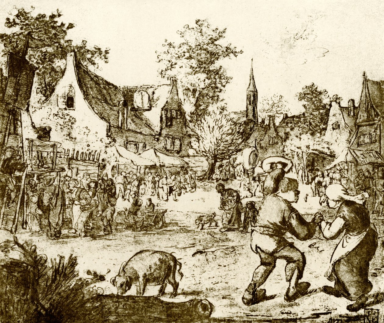 Nederlandse kermis door Adriaen Jansz. van Ostade