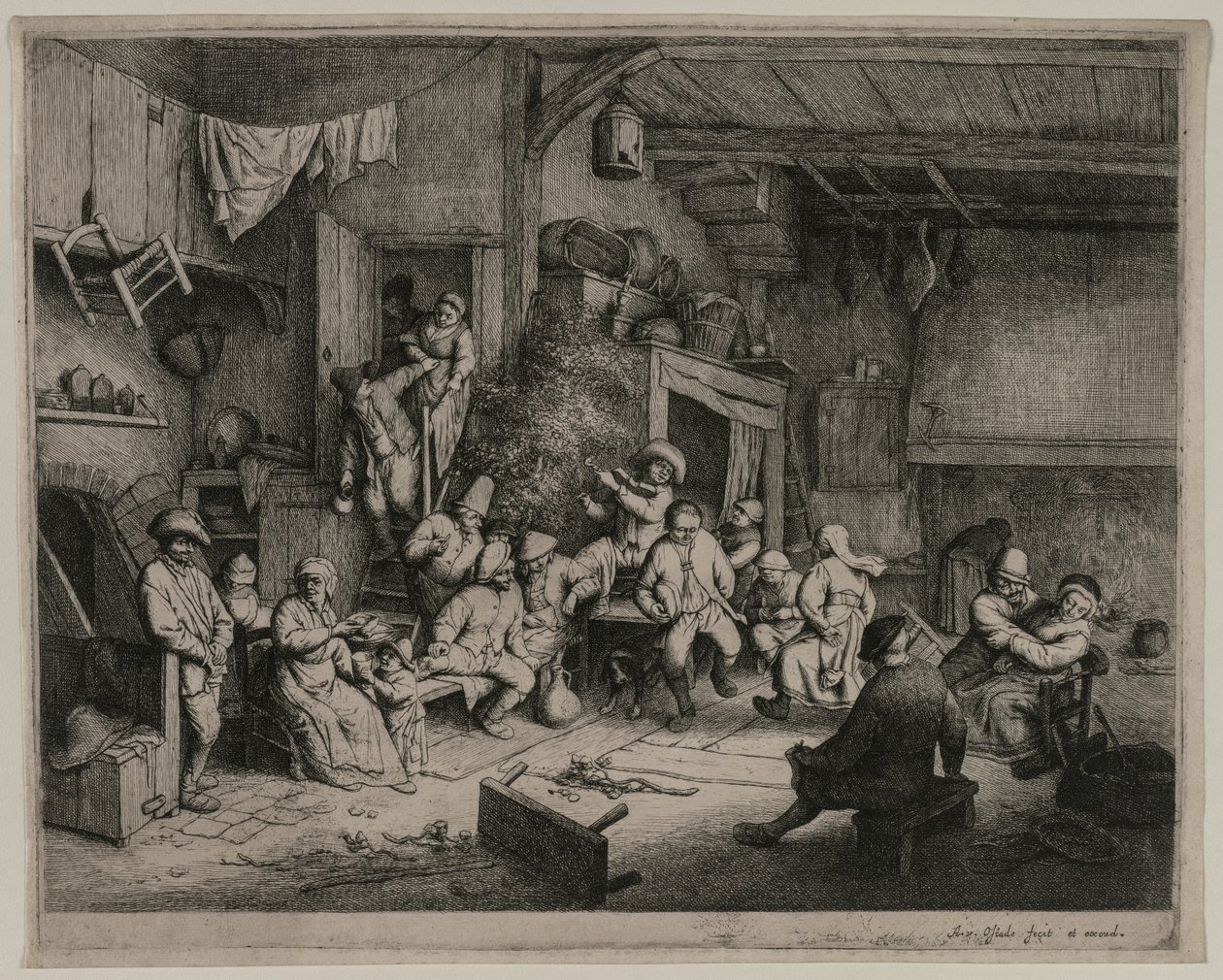 De Dans in de Herberg door Adriaen Jansz. van Ostade