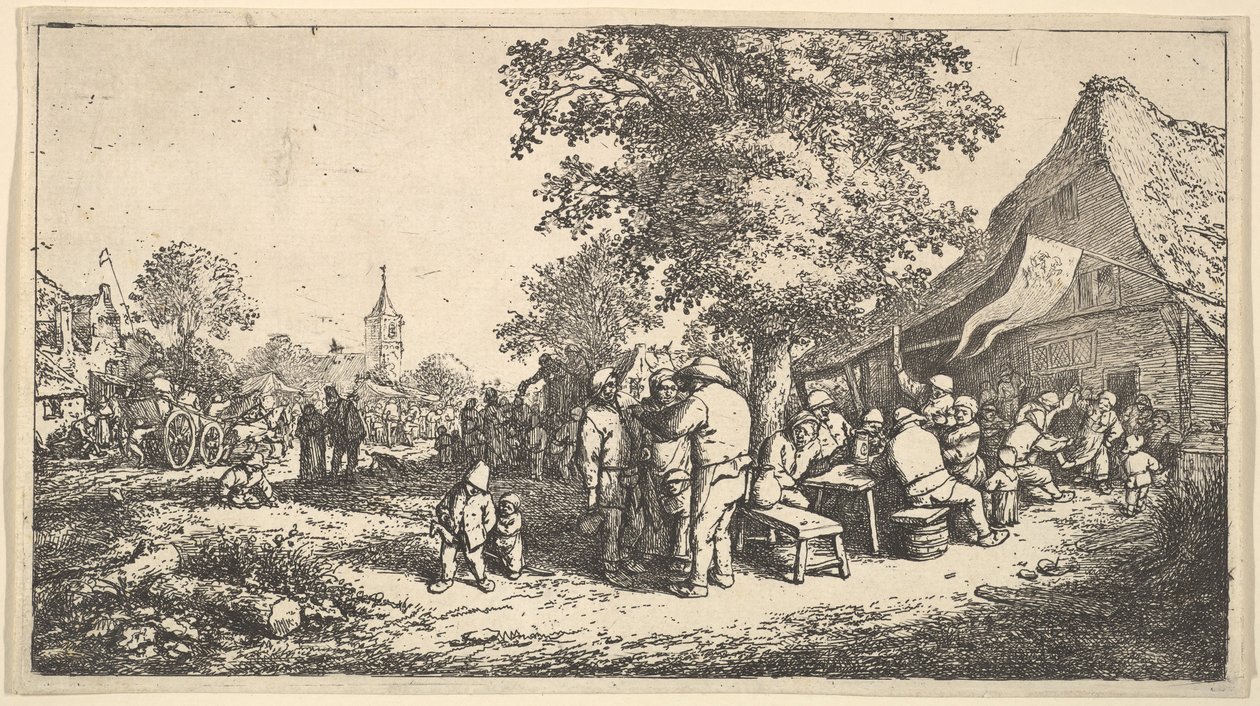 De Kermis onder de Grote Boom, 1610-85 door Adriaen Jansz. van Ostade