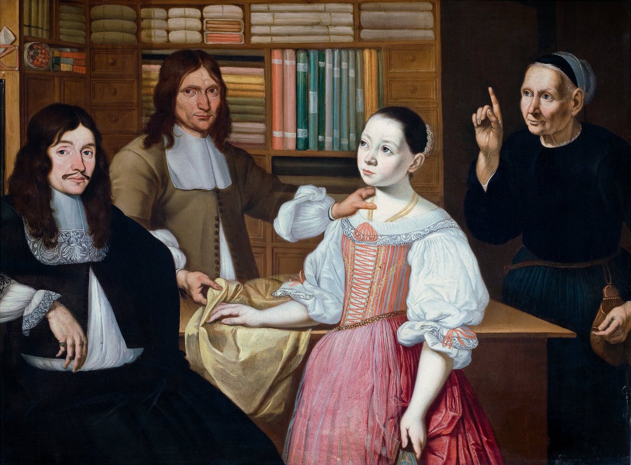 In de winkel van Draper door Adriaen van Bloemen