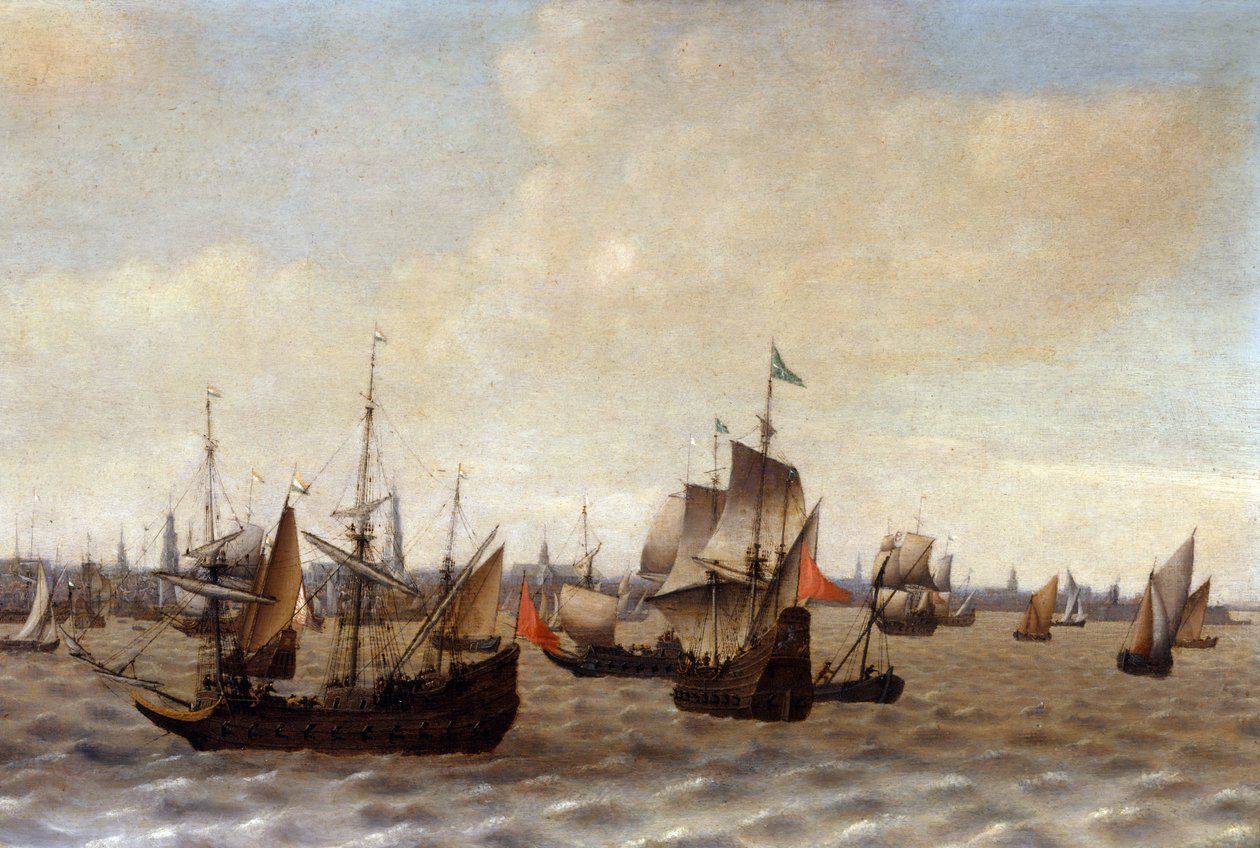 Scheepvaart van Antwerpen door Adriaen van Diest