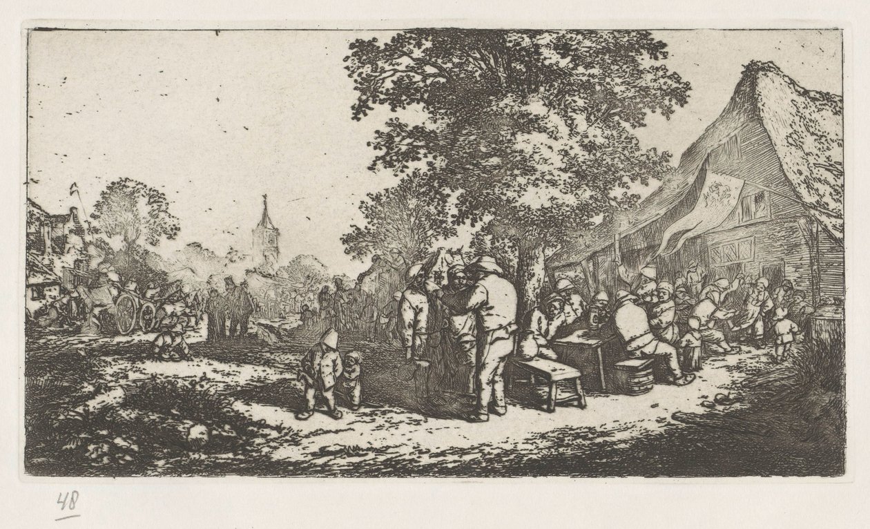 Boerenkermis door Adriaen van Ostade