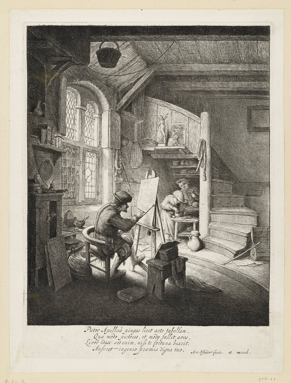 De schilder door Adriaen van Ostade
