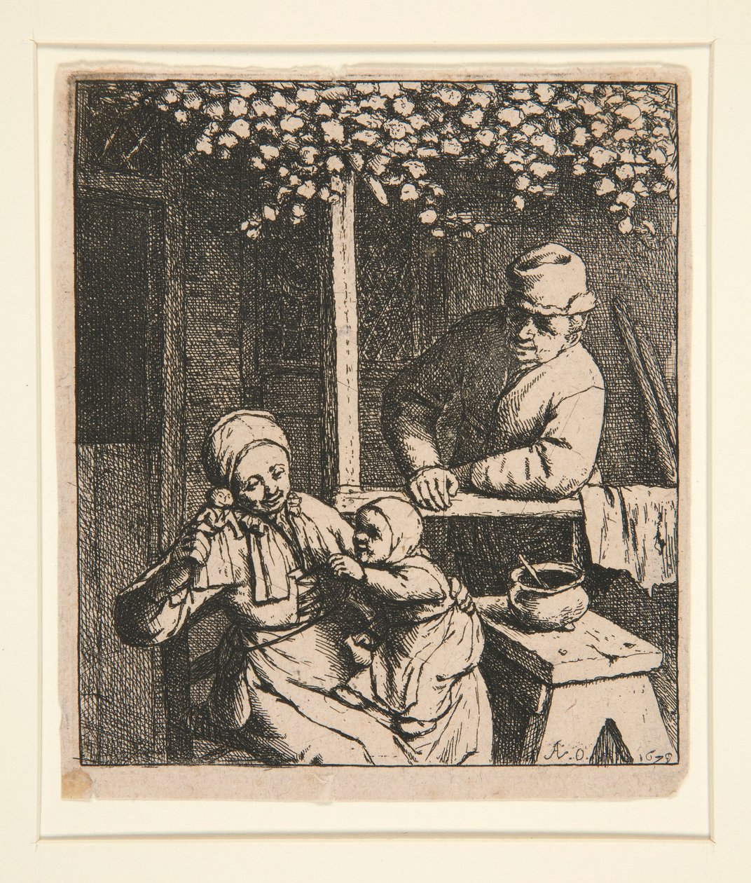De gewenste pop door Adriaen van Ostade