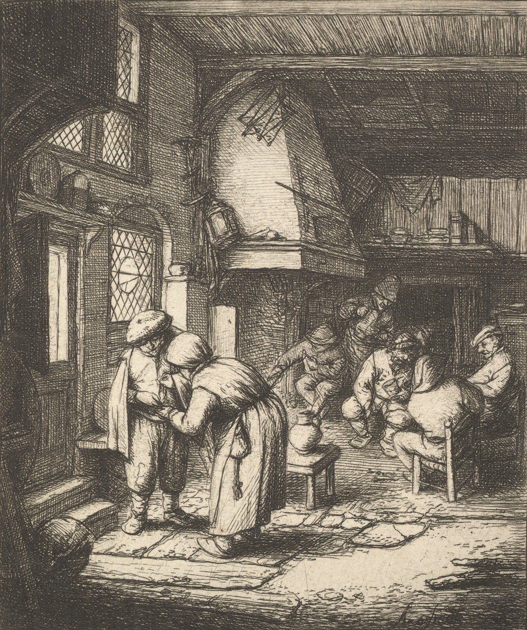 Boer die zijn Rekening Betaalt, 1610-85 door Adriaen van Ostade
