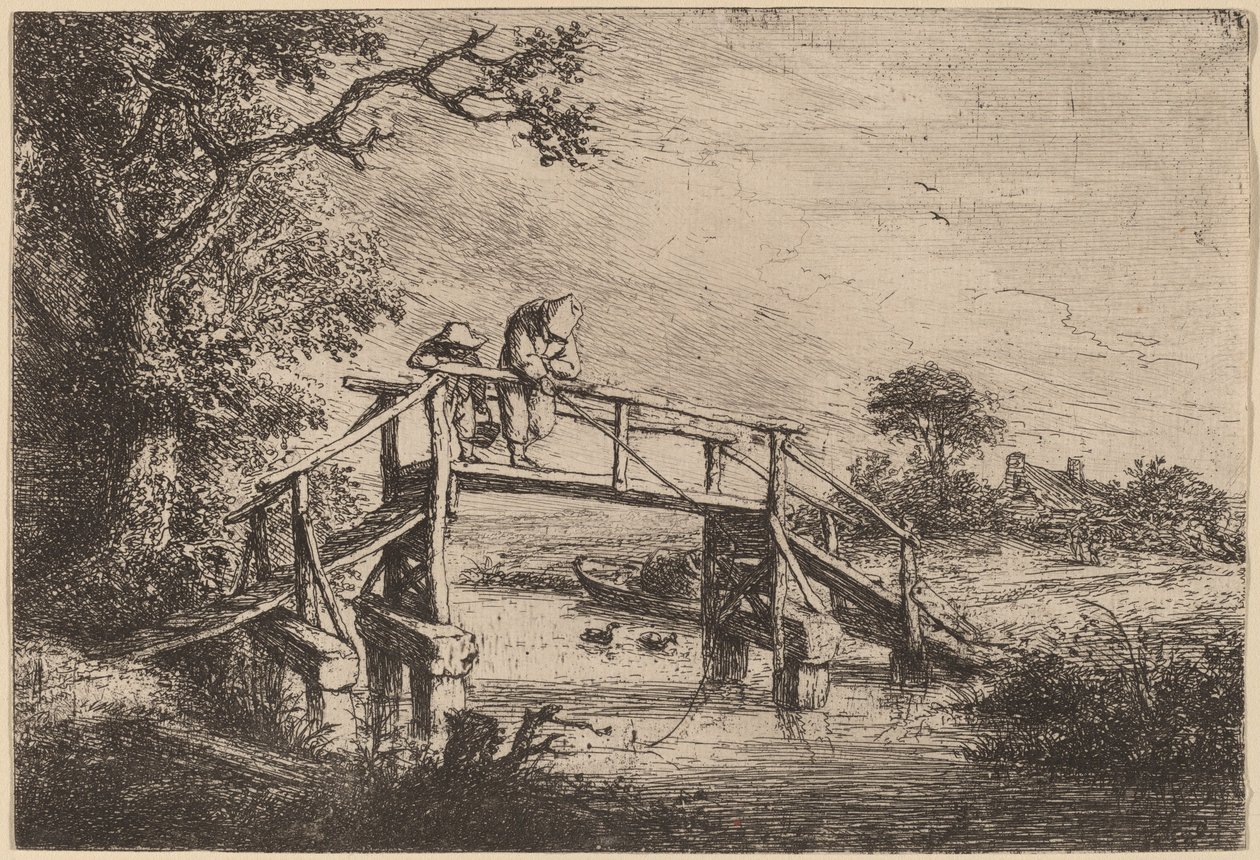 De visser door Adriaen van Ostade