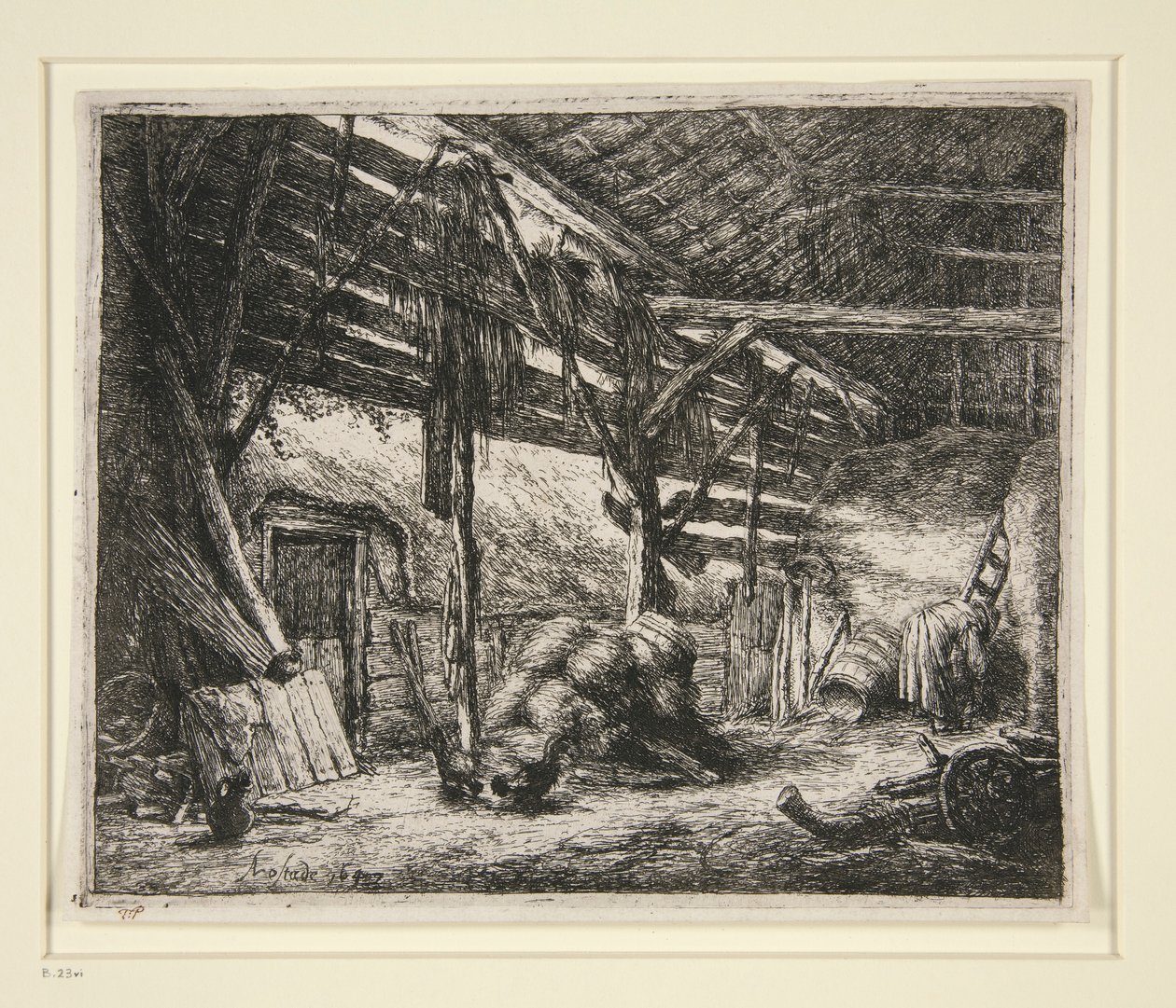 De Schuur door Adriaen van Ostade