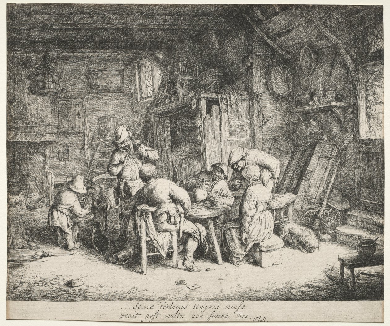 Het Ontbijt door Adriaen van Ostade