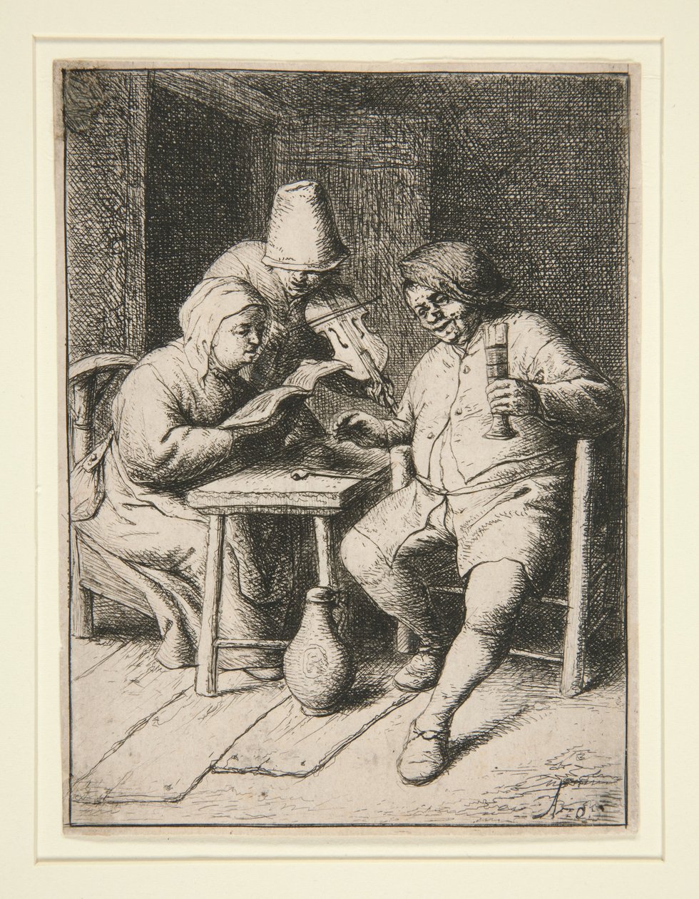 Het concert door Adriaen van Ostade