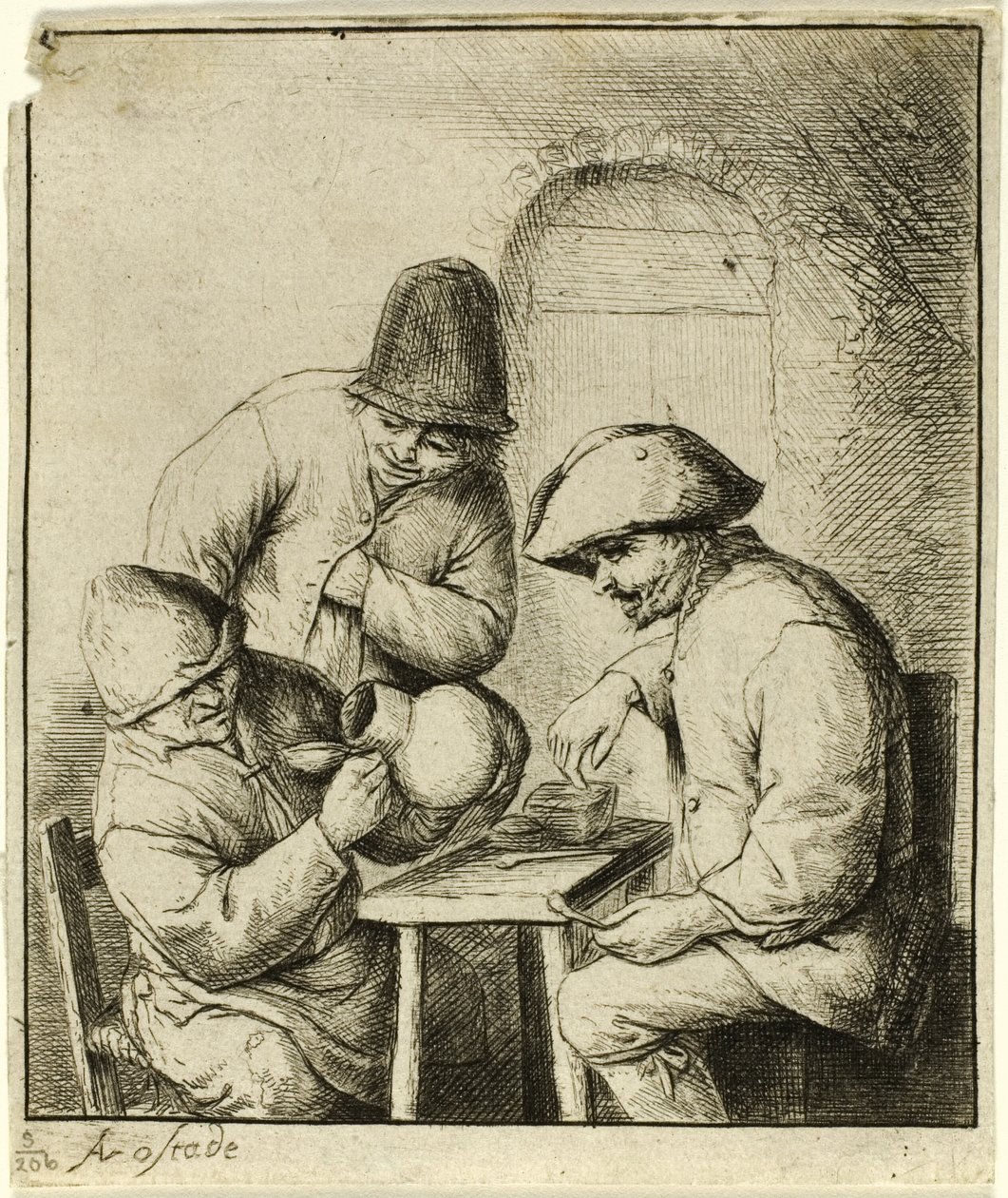 De lege kruik door Adriaen van Ostade