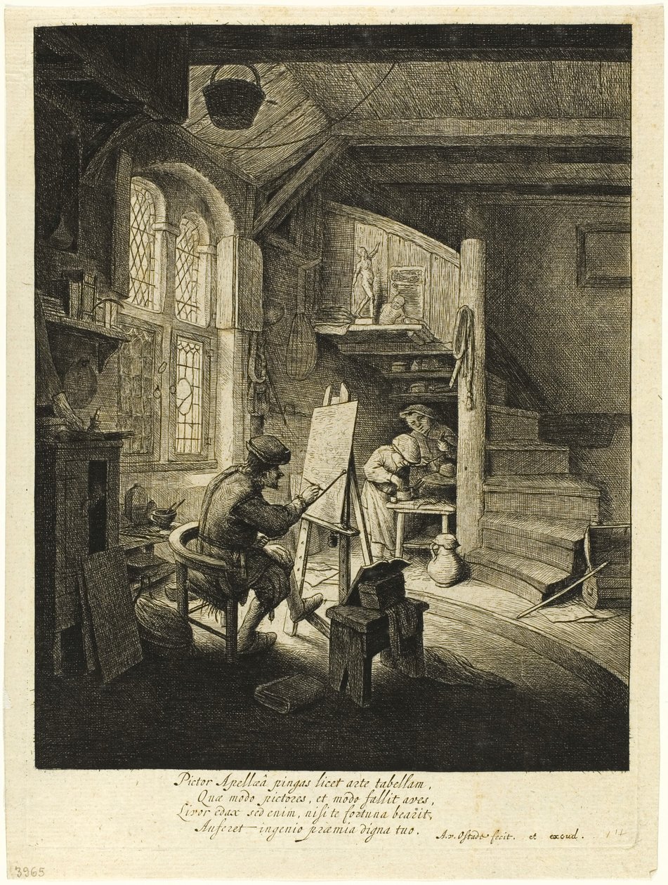 De Schilder door Adriaen van Ostade