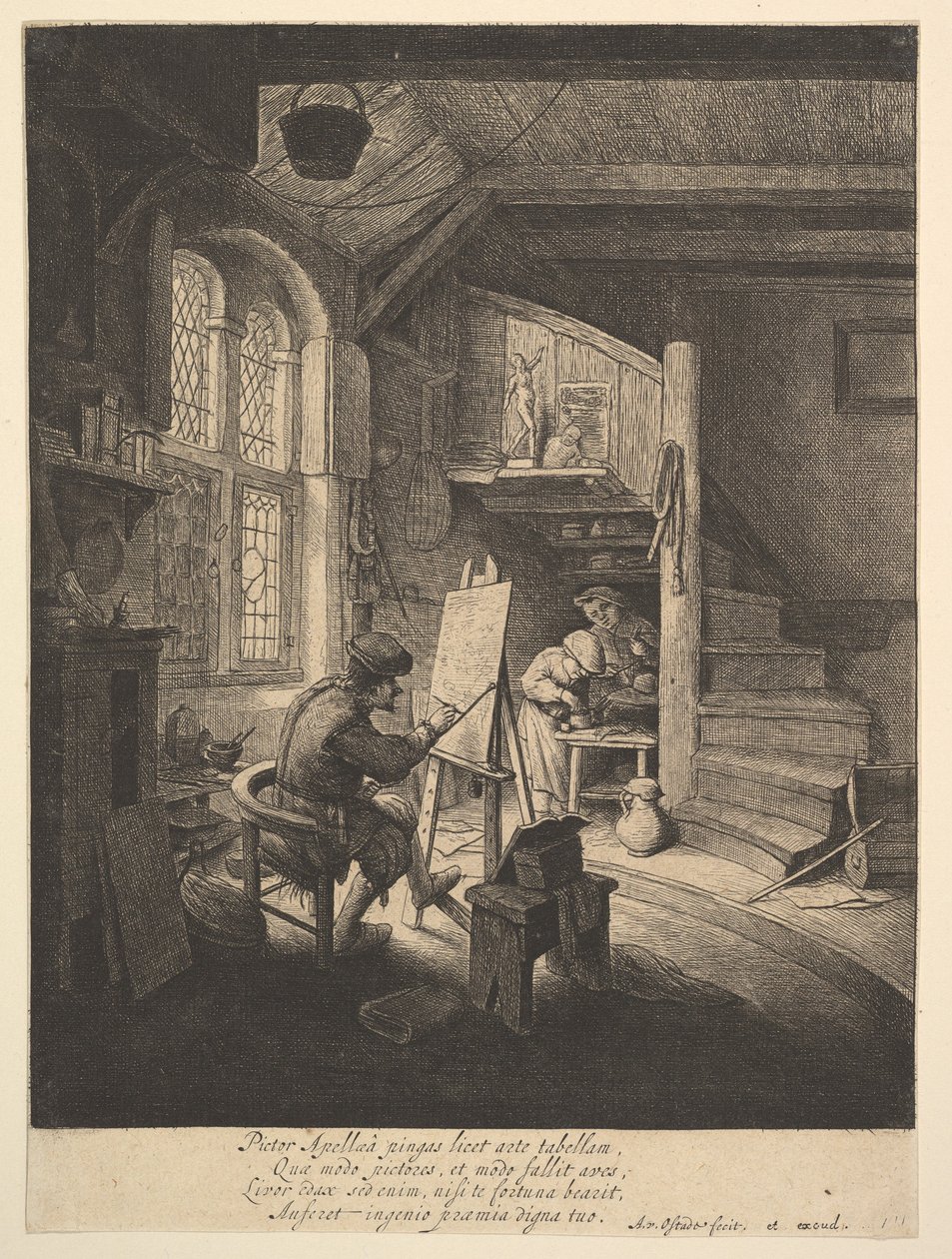 De schilder door Adriaen van Ostade