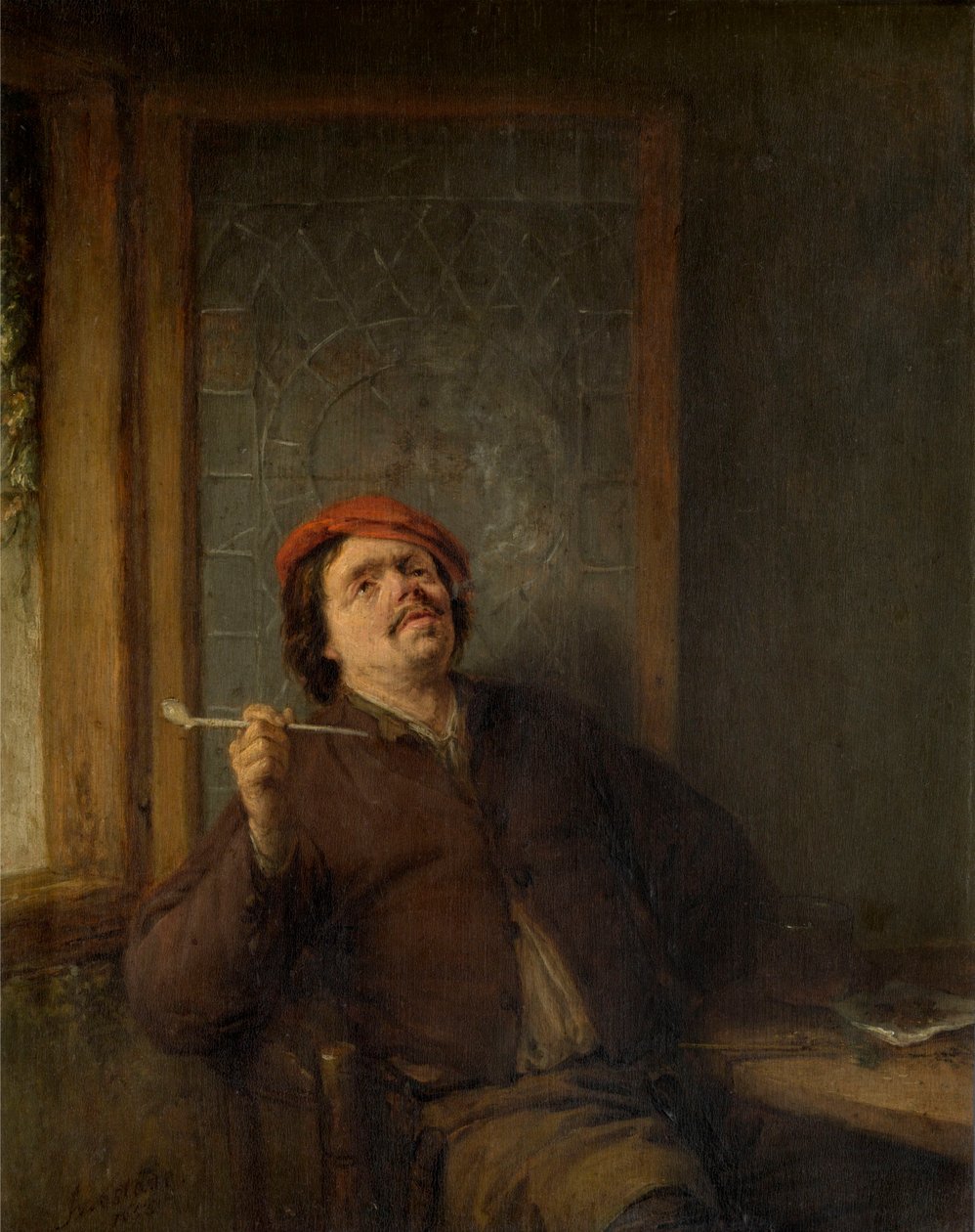 De roker door Adriaen van Ostade