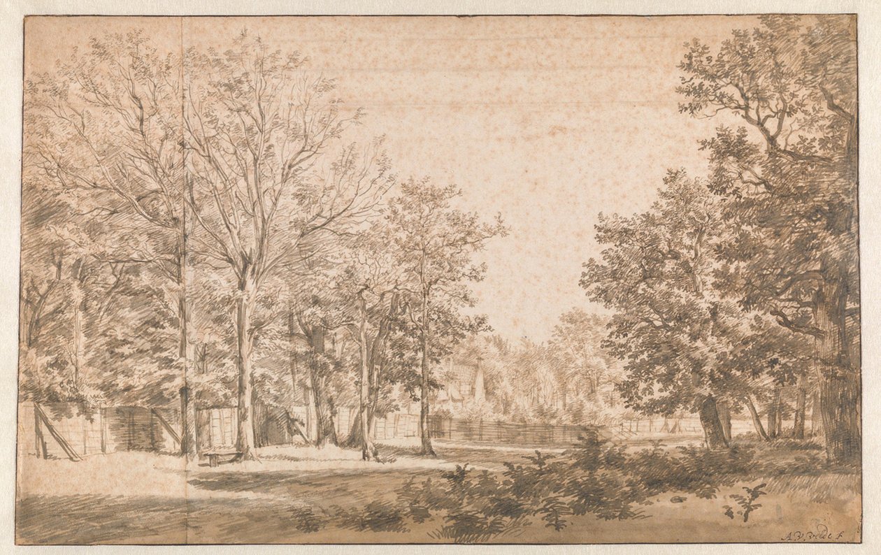 Boomrijk landschap door Adriaen van de Velde