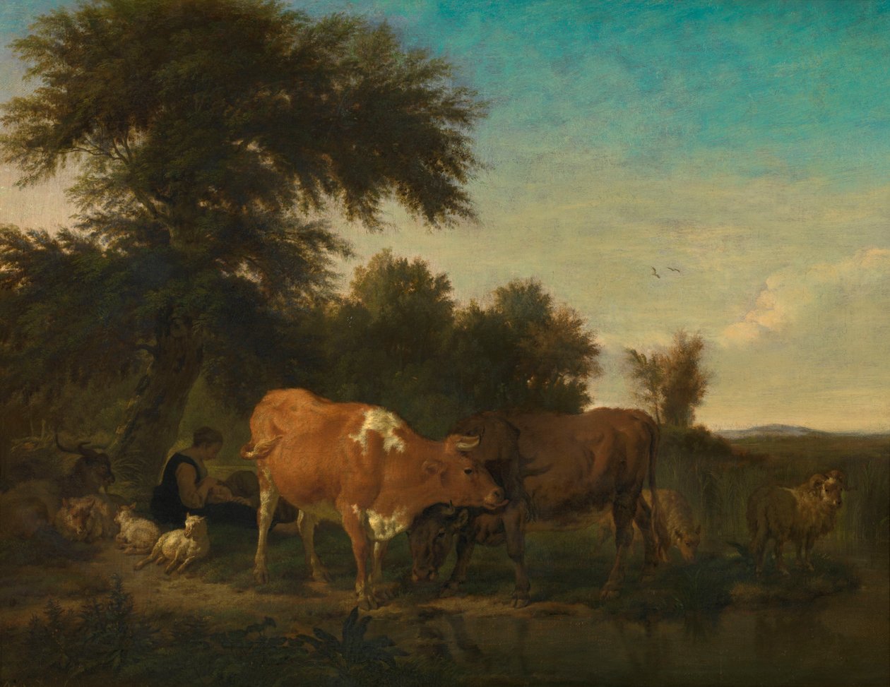 Landschap door Adriaen van de Velde