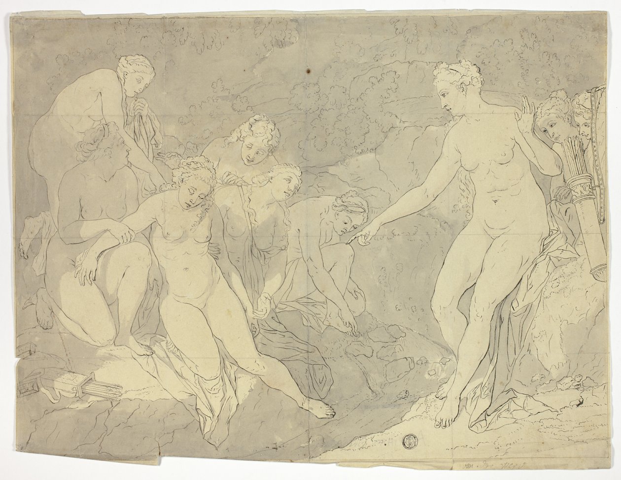 Diana en Callisto door Adriaen van der Werff