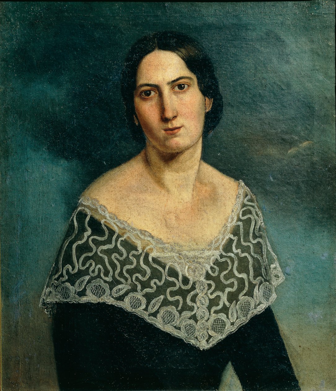 Portret van mevrouw Bonini Gardi door Adriano Baldini