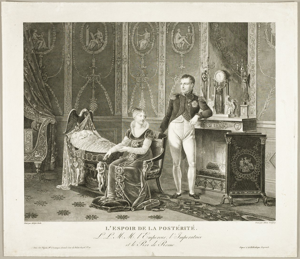 De Hoop van het Nageslacht: De Keizer, Keizerin en Koning van Rome door Adrien Pierre Francois Godefroy