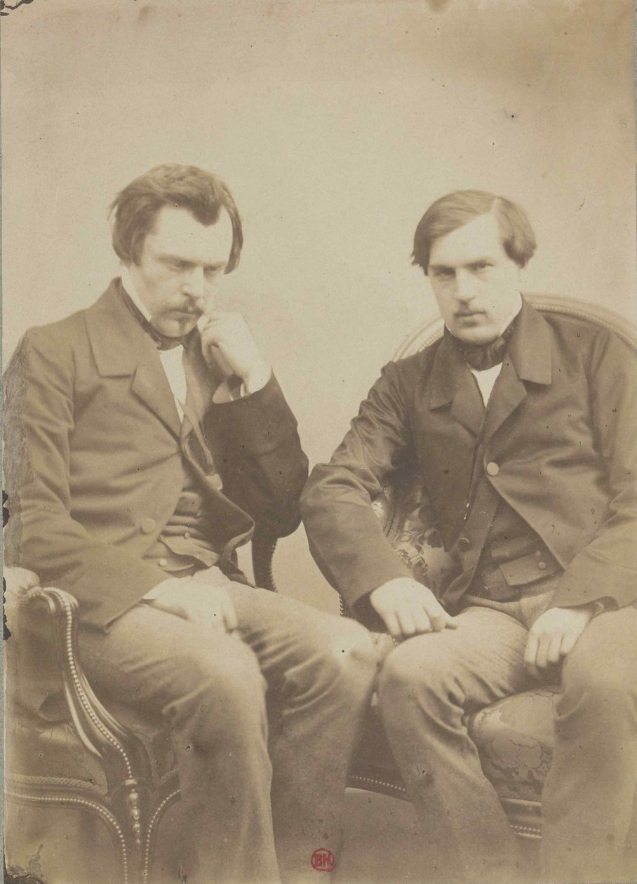Les frères Goncourt De gebroeders Goncourt door Adrien Tournachon