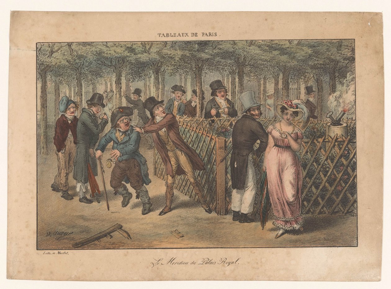 Zonnewijzer van het Palais-Royal door Adrien Victor Auger