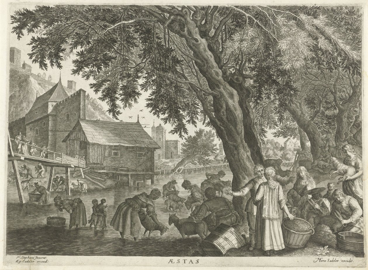 Zomer door Egidius  Sadeler (II)