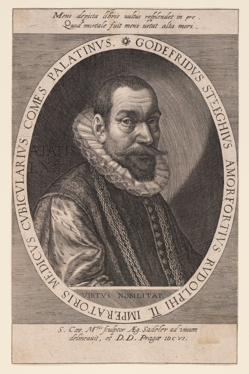 Godfried Steeghuis, arts en kamerheer door Aegidius Sadeler II