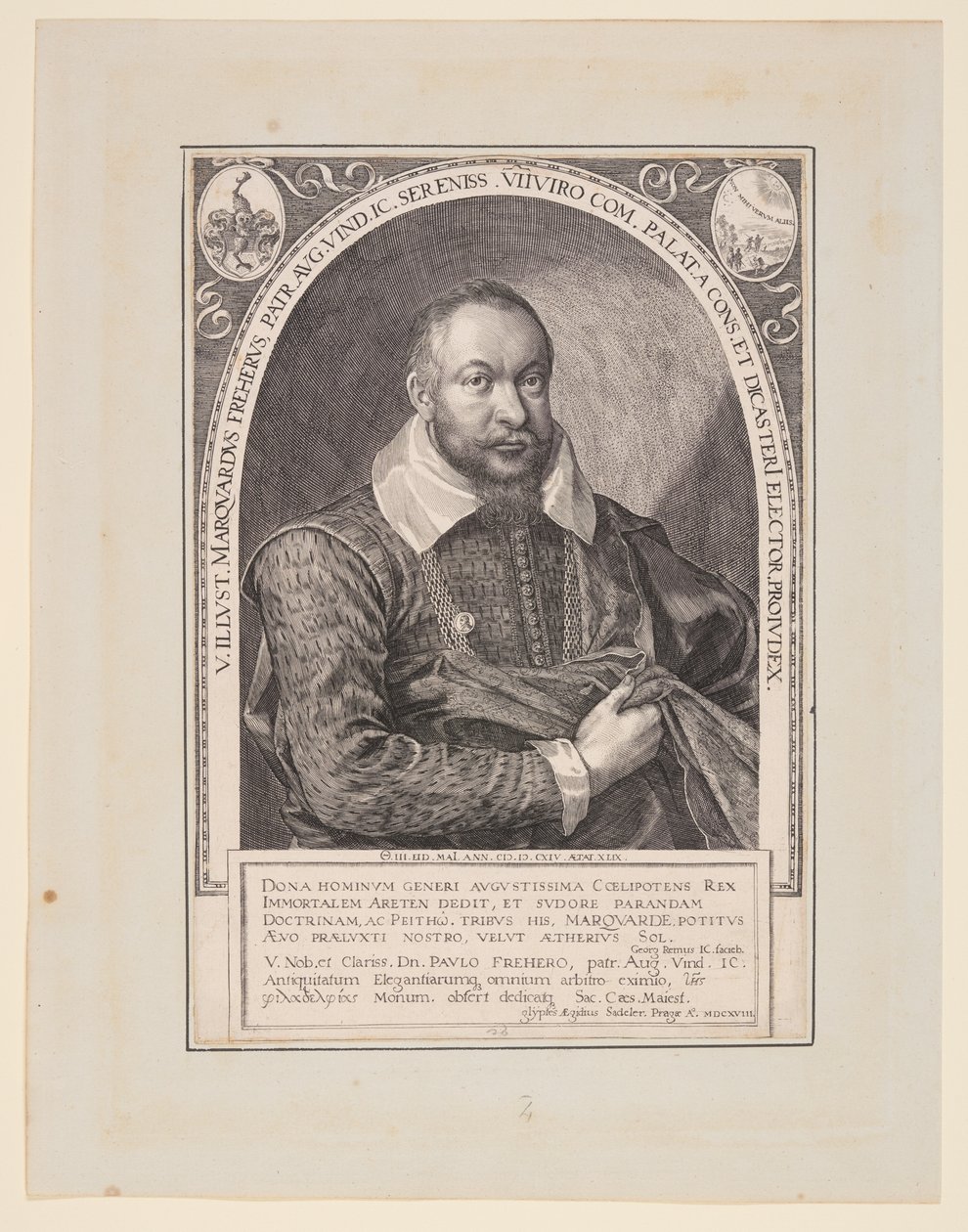 Marquard Freher, diplomaat, historicus en jurist door Aegidius Sadeler II