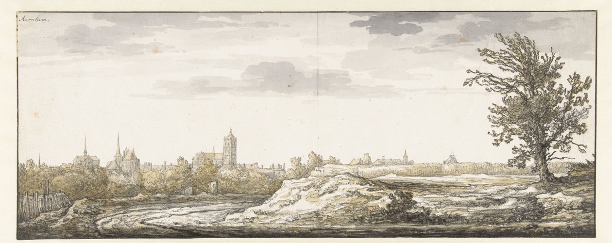 Gezicht op Arnhem door Aelbert Cuyp